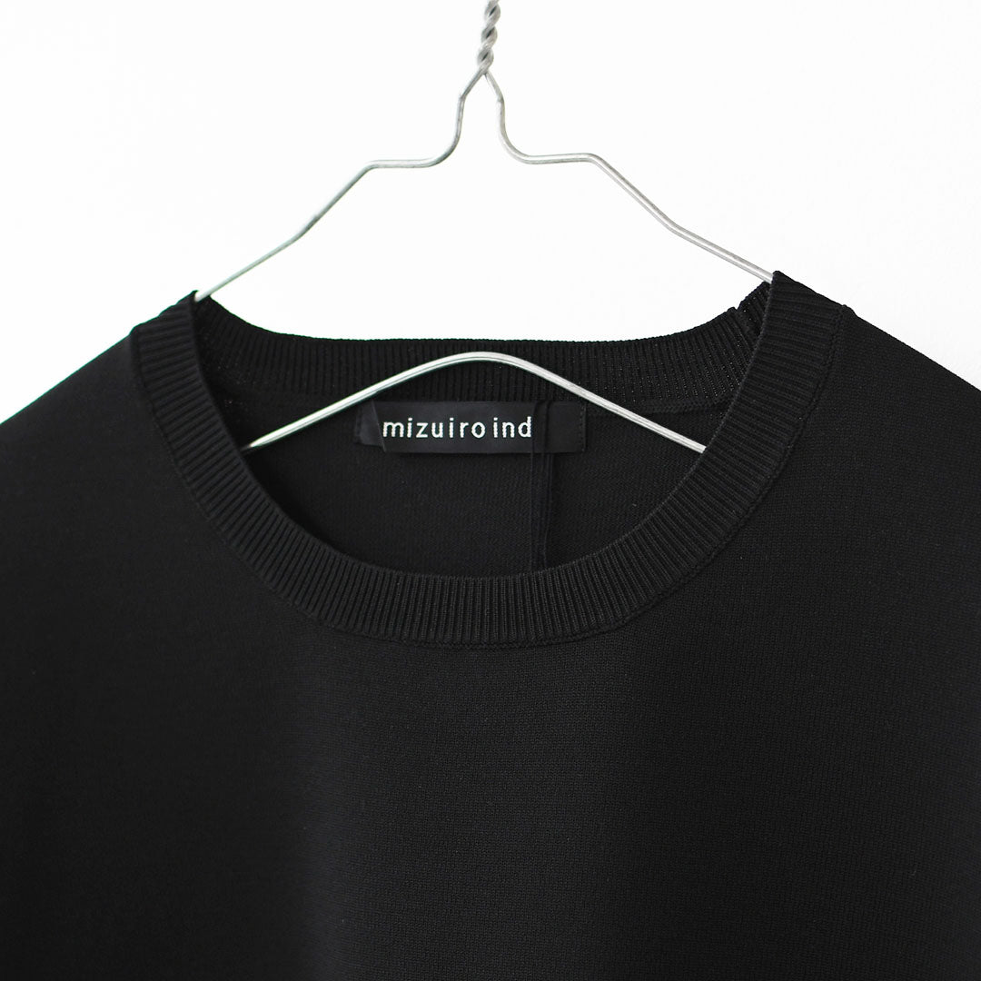 mizuiro ind [ミズイロ インド] crew neck wide P/O [1-220077] クルーネックワイドプルオーバー・クルーネック・ワイドシルエット・ゆったりシルエット・LADY'S [2026SS]