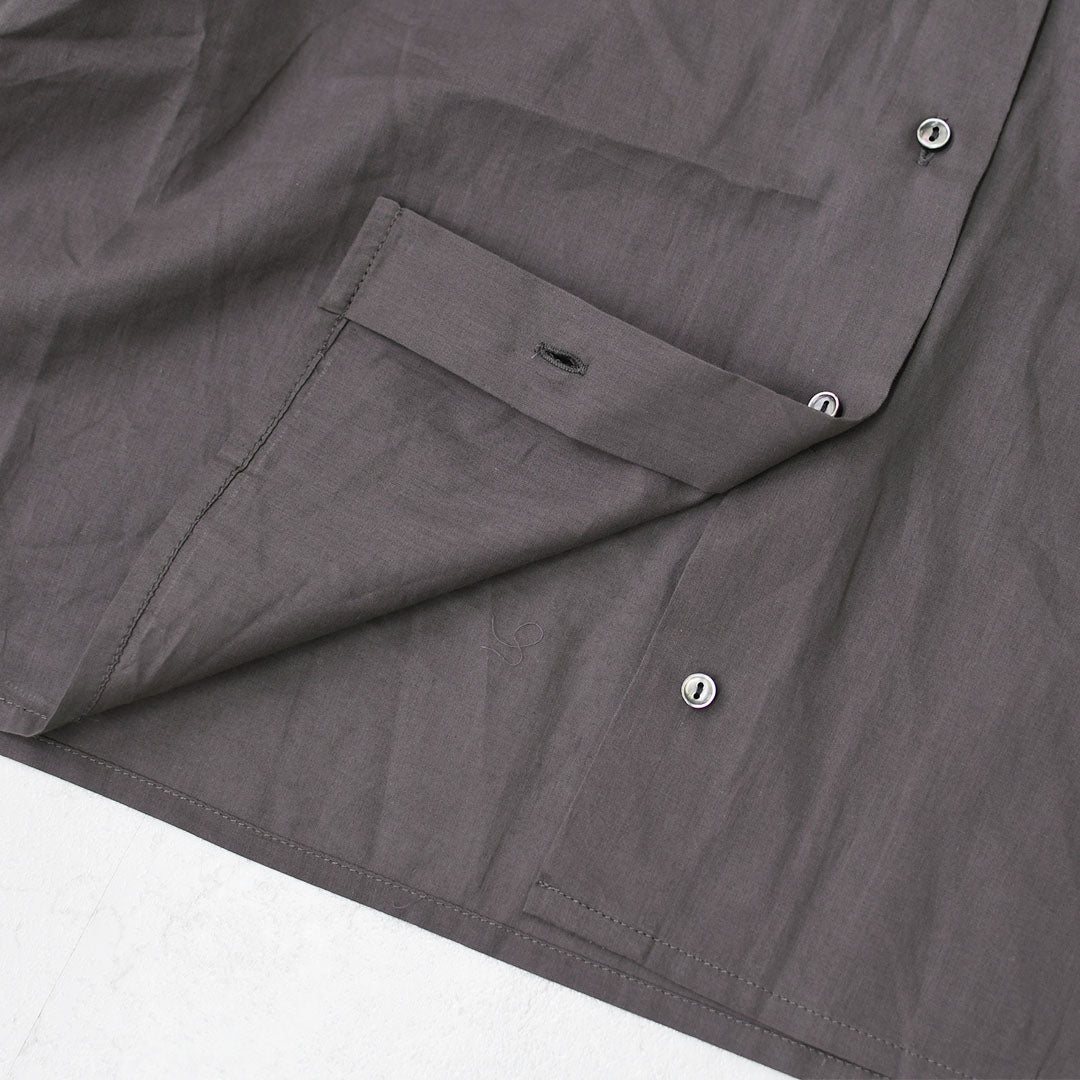 mizuiro ind [ミズイロ インド] pin tuck collar shirt  [1-230126] ピンタックカラーシャツ・LADY'S [2026SS]