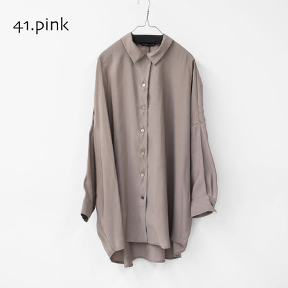 mizuiro ind [ミズイロ インド] wide tunic shirt [1-230129] ワイドタックシャツ・LADY'S [2026ss]