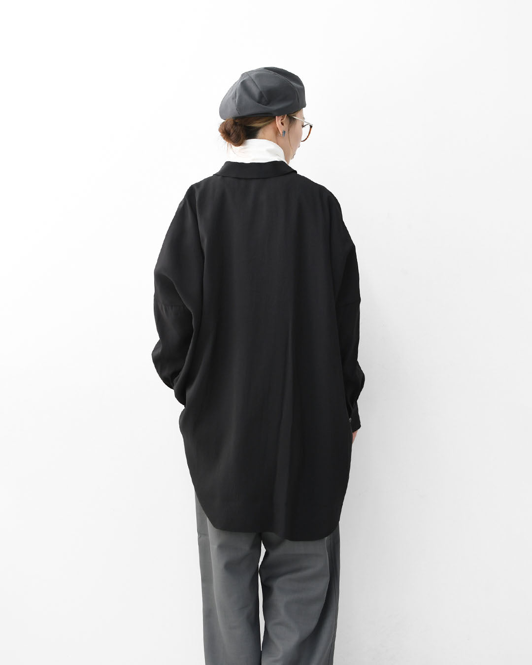 mizuiro ind [ミズイロ インド] wide tunic shirt [1-230129] ワイドタックシャツ・LADY'S [2026ss]
