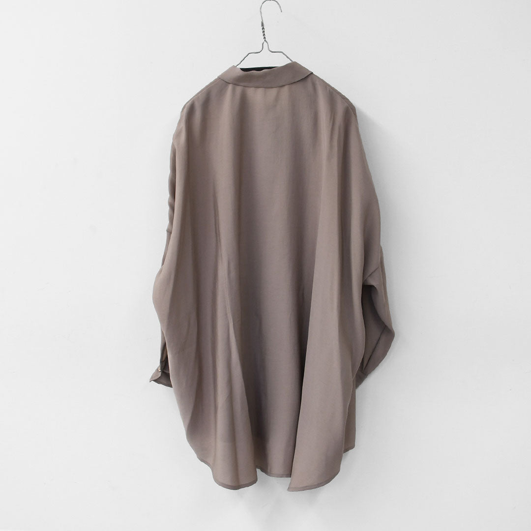 mizuiro ind [ミズイロ インド] wide tunic shirt [1-230129] ワイドタックシャツ・LADY'S [2026ss]
