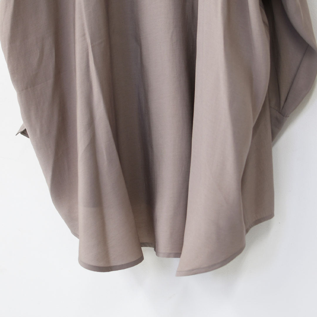 mizuiro ind [ミズイロ インド] wide tunic shirt [1-230129] ワイドタックシャツ・LADY'S [2026ss]