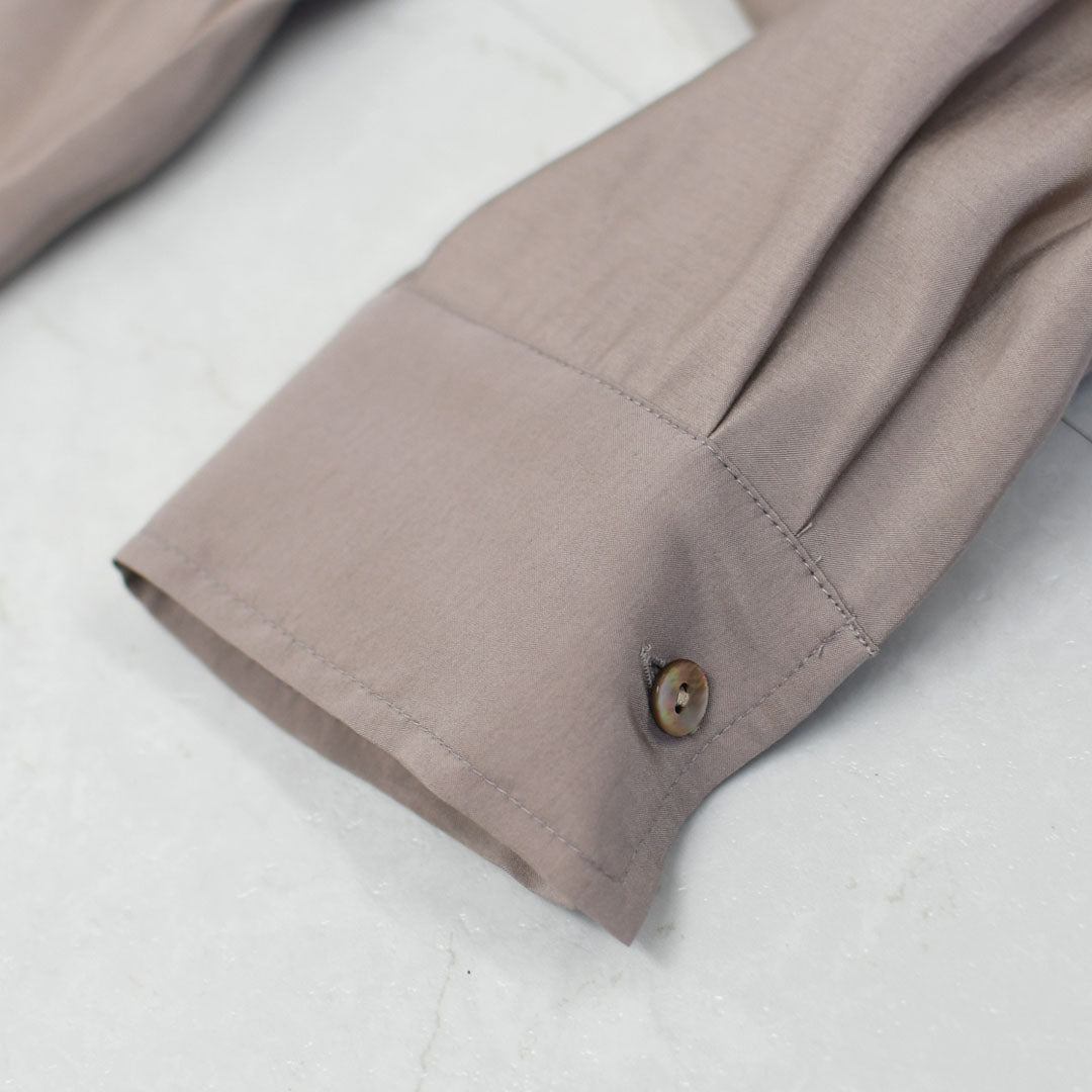 mizuiro ind [ミズイロ インド] wide tunic shirt [1-230129] ワイドタックシャツ・LADY'S [2026ss]