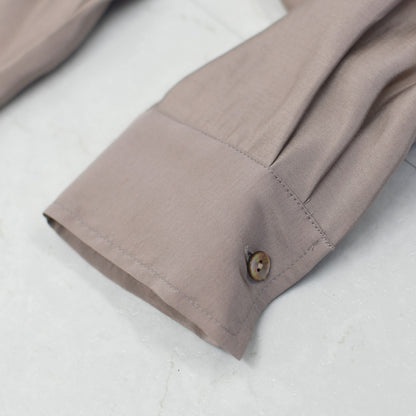 mizuiro ind [ミズイロ インド] wide tunic shirt [1-230129] ワイドタックシャツ・LADY'S [2026ss]