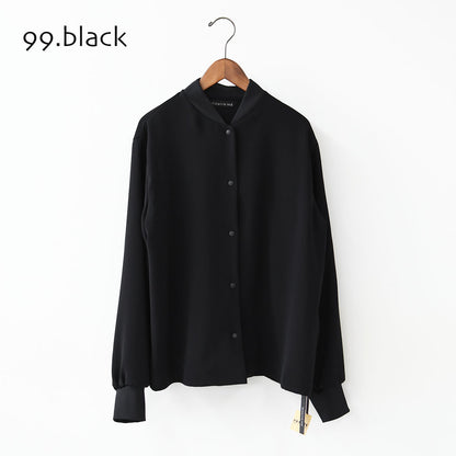 mizuiro ind [ミズイロ インド] blouson like shirt [1-230161] ブルゾンライクシャツ・ブルゾン・シャツ・ジャケット・シンプル・LADY'S [2026SS]