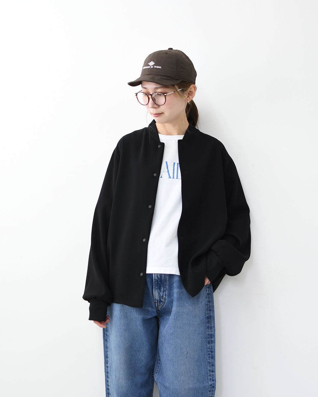 mizuiro ind [ミズイロ インド] blouson like shirt [1-230161] ブルゾンライクシャツ・ブルゾン・シャツ・ジャケット・シンプル・LADY'S [2026SS]