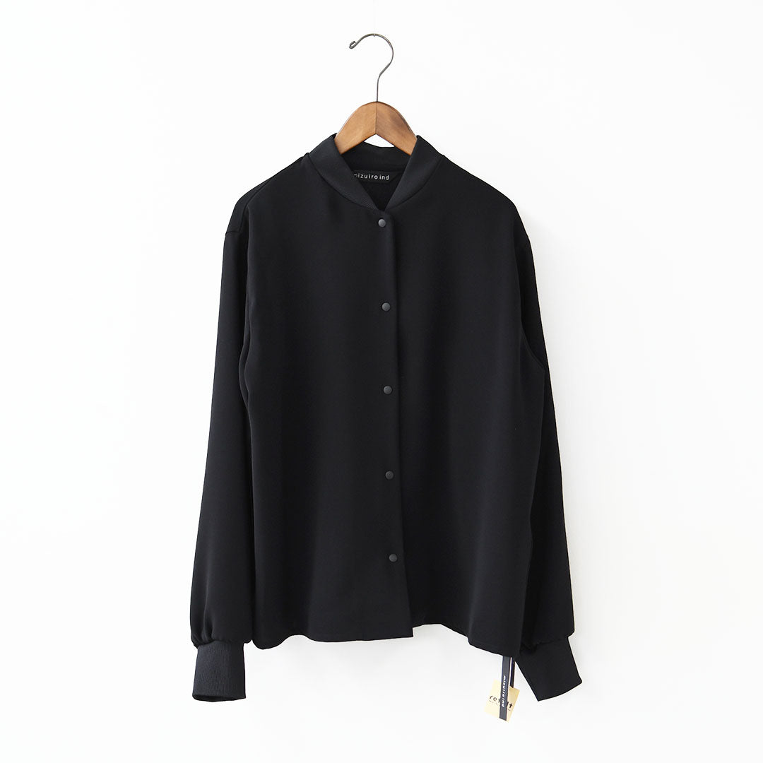 mizuiro ind [ミズイロ インド] blouson like shirt [1-230161] ブルゾンライクシャツ・ブルゾン・シャツ・ジャケット・シンプル・LADY'S [2026SS]
