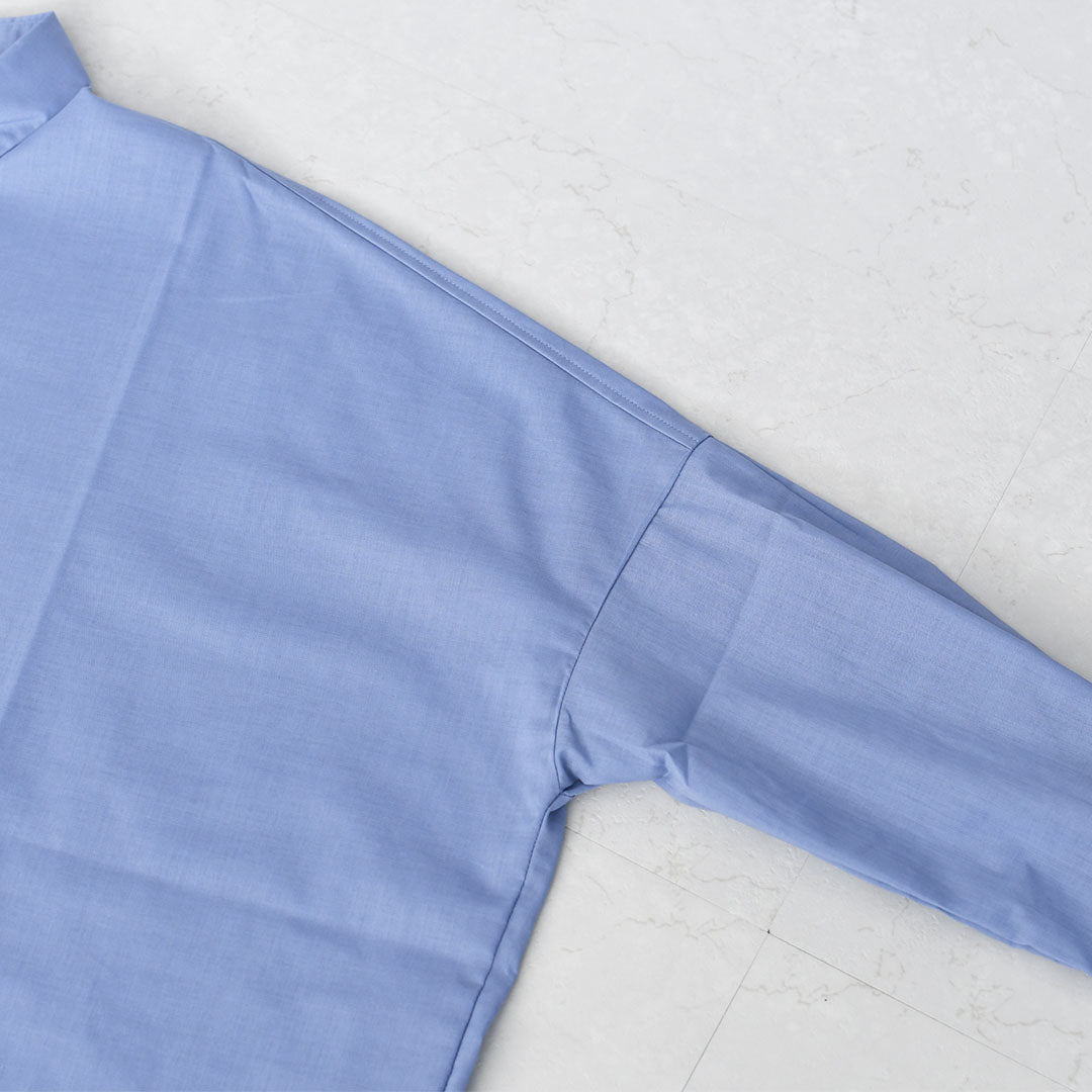 mizuiro ind [ミズイロ インド] T/C sheer wide shirt [1-230162] T/Cシアーワイドシャツ・シアーシャツ・ワイドシャツ・ゆったりシルエット・シンプル・LADY'S [2026SS]