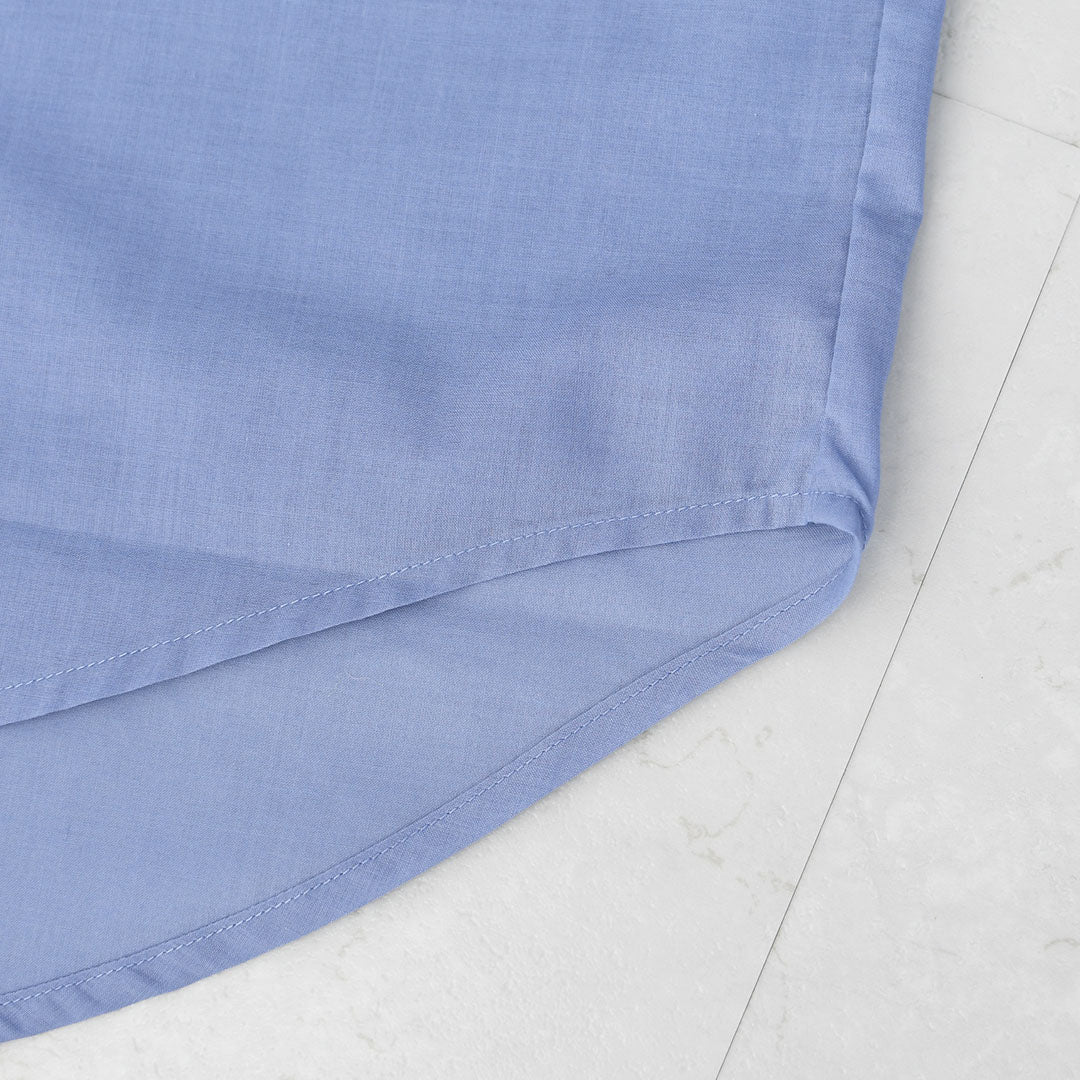 mizuiro ind [ミズイロ インド] T/C sheer wide shirt [1-230162] T/Cシアーワイドシャツ・シアーシャツ・ワイドシャツ・ゆったりシルエット・シンプル・LADY'S [2026SS]