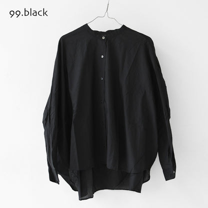 mizuiro ind [ミズイロ インド] back gather wide shirt [1-238975] バックギャザーワイドシャツ・LADY'S[2026AW]