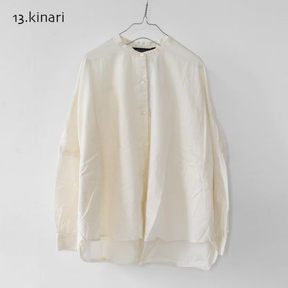 mizuiro ind [ミズイロ インド] back gather wide shirt [1-238975] バックギャザーワイドシャツ・LADY'S[2026AW]