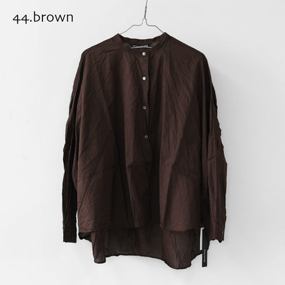 mizuiro ind [ミズイロ インド] back gather wide shirt [1-238975] バックギャザーワイドシャツ・LADY'S[2026AW]