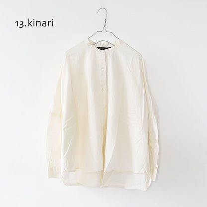 mizuiro ind [ミズイロ インド] back gather wide shirt [1-238975] バックギャザーワイドシャツ・コットンシャツ・ブラウス・バックギャザー・長袖・ワイドシルエット・LADY'S[2026ss]