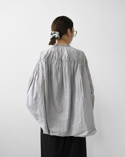 mizuiro ind [ミズイロ インド] back gather wide shirt [1-238975] バックギャザーワイドシャツ・LADY'S[2026AW]