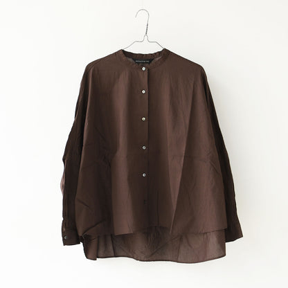 mizuiro ind [ミズイロ インド] back gather wide shirt [1-238975] バックギャザーワイドシャツ・コットンシャツ・ブラウス・バックギャザー・長袖・ワイドシルエット・LADY'S[2026ss]