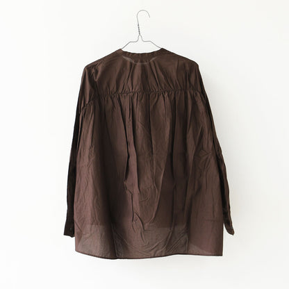 mizuiro ind [ミズイロ インド] back gather wide shirt [1-238975] バックギャザーワイドシャツ・コットンシャツ・ブラウス・バックギャザー・長袖・ワイドシルエット・LADY'S[2026ss]