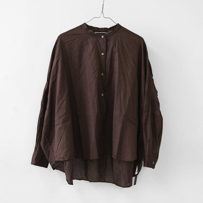 mizuiro ind [ミズイロ インド] back gather wide shirt [1-238975] バックギャザーワイドシャツ・LADY'S[2026AW]