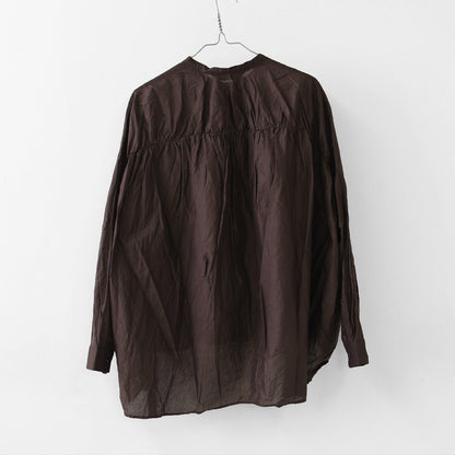 mizuiro ind [ミズイロ インド] back gather wide shirt [1-238975] バックギャザーワイドシャツ・LADY'S[2026AW]