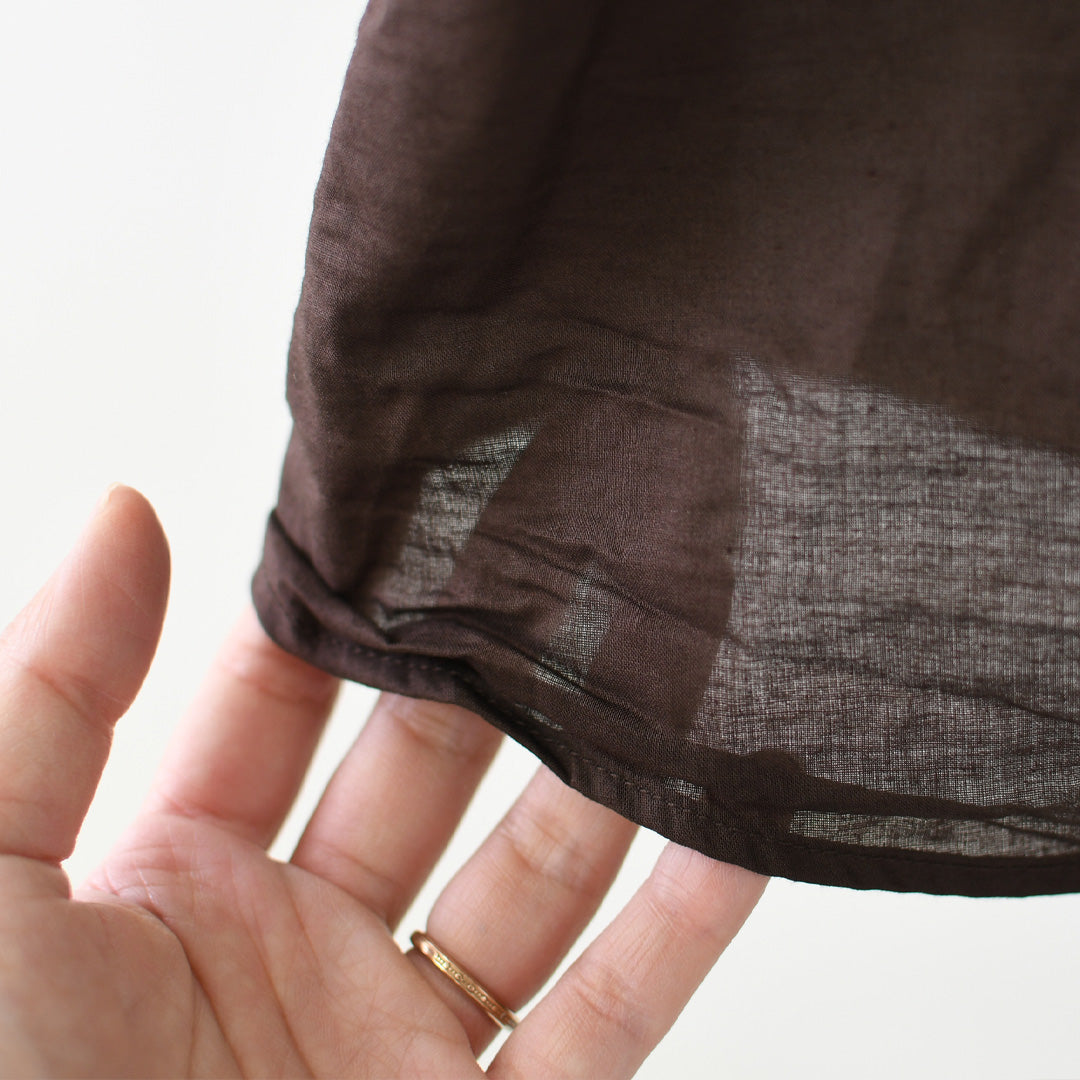 mizuiro ind [ミズイロ インド] back gather wide shirt [1-238975] バックギャザーワイドシャツ・LADY'S[2026AW]