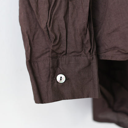 mizuiro ind [ミズイロ インド] back gather wide shirt [1-238975] バックギャザーワイドシャツ・LADY'S[2026AW]