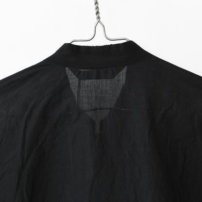 mizuiro ind [ミズイロ インド] lace stand collar wide shirt [1-239005] レーススタンドカラーワイドシャツ [2026AW]