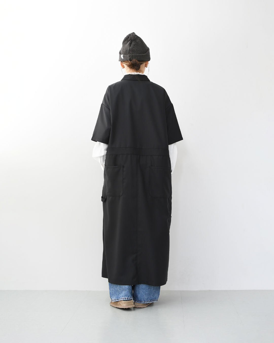 mizuiro ind [ミズイロ インド] painter like OP [1-250073] ペインターライクワンピース・LADY'S[2026ss]