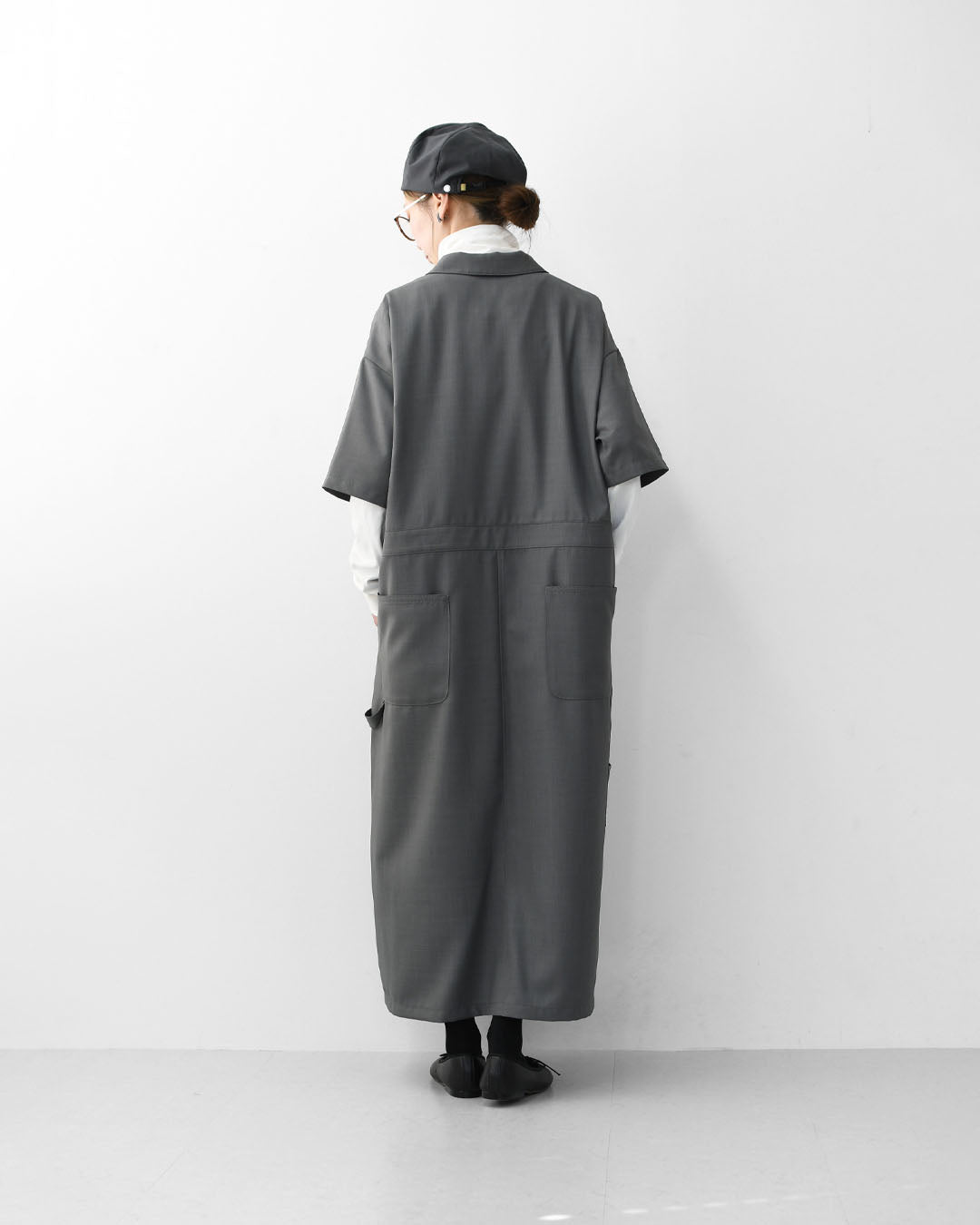 mizuiro ind [ミズイロ インド] painter like OP [1-250073] ペインターライクワンピース・LADY'S[2026ss]