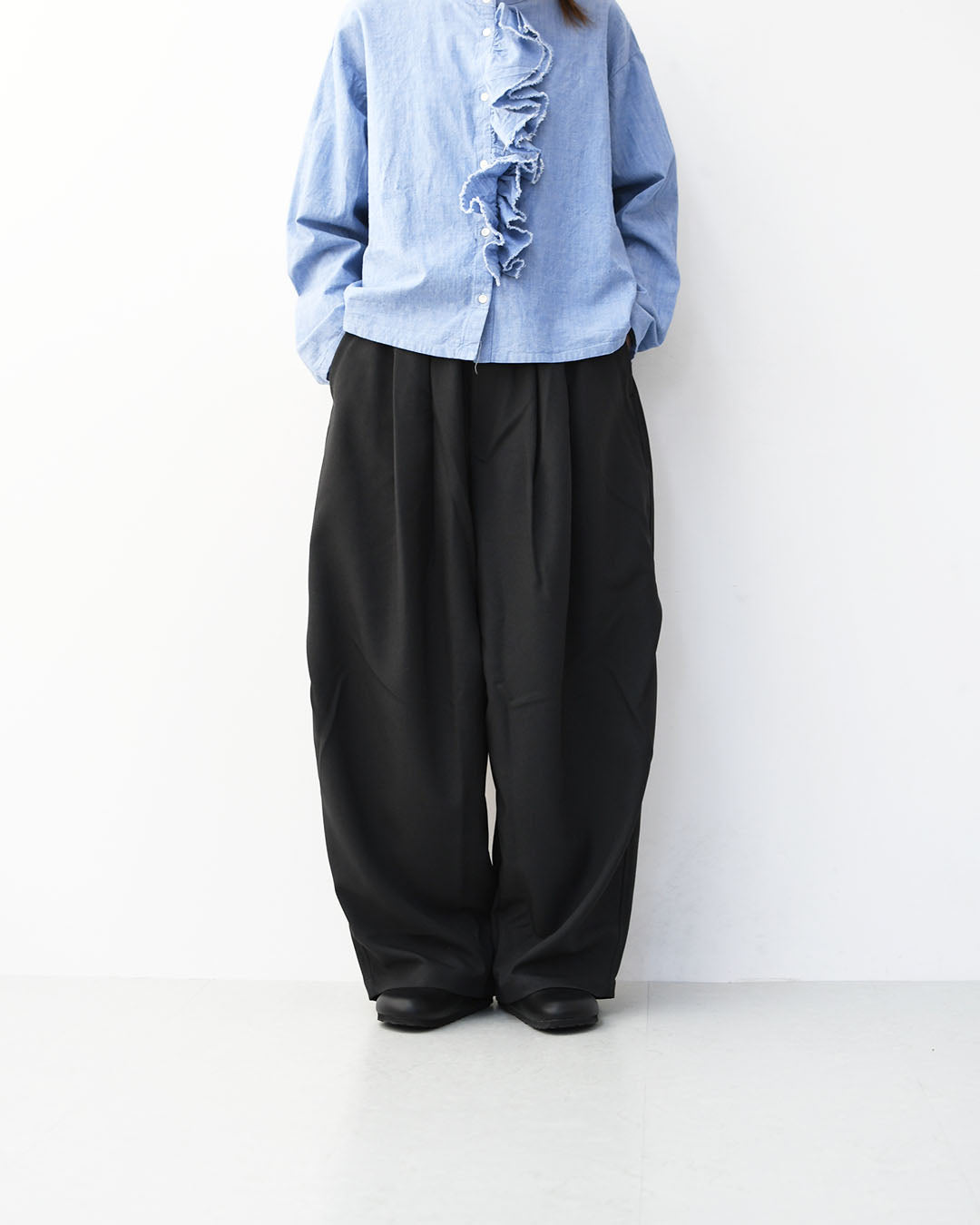 mizuiro ind [ミズイロ インド] wide cargo PT [1-260016] ワイドカーゴパンツ・LADY'S [2026SS]