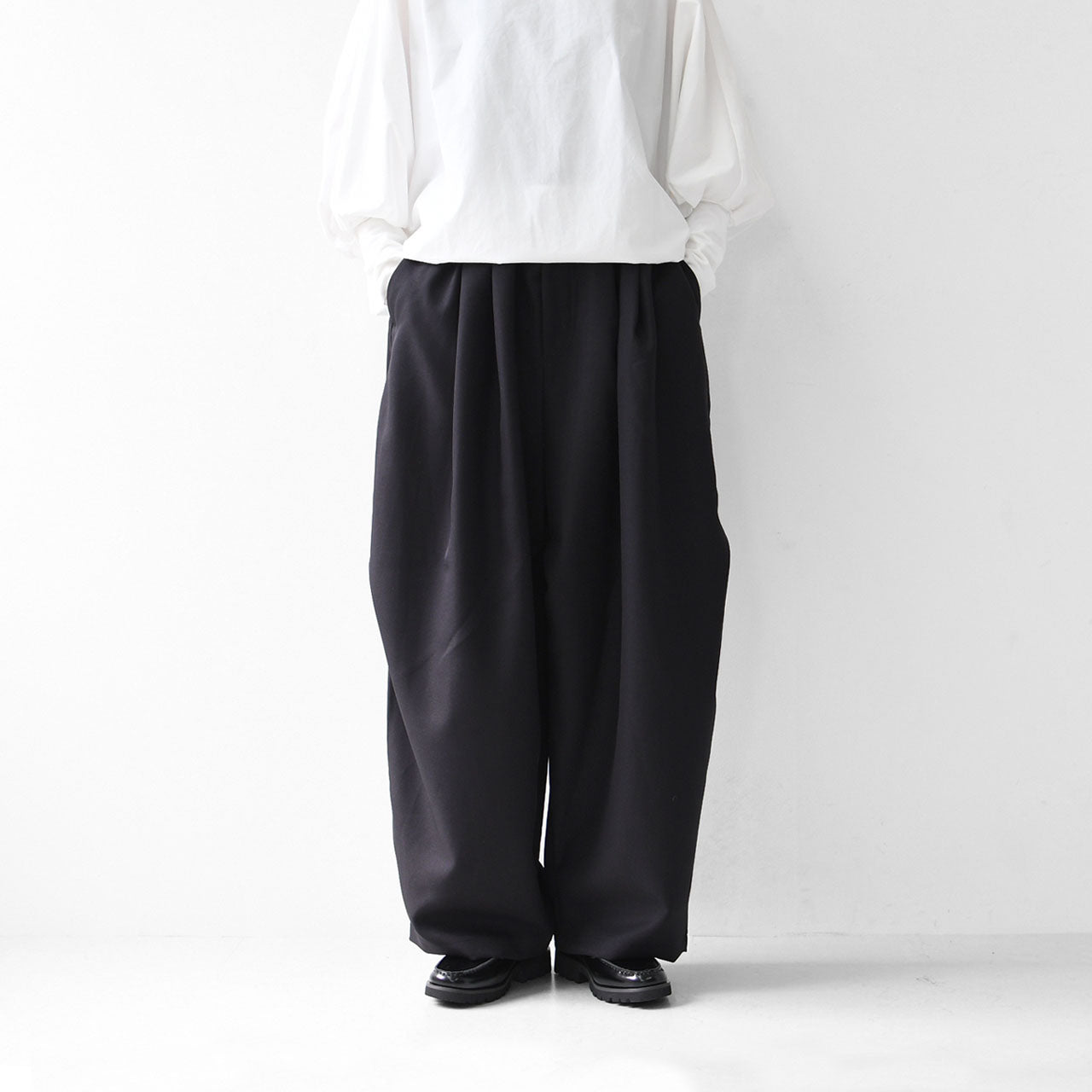 mizuiro ind [ミズイロ インド] wide cargo PT [1-260016A] ワイドカーゴパンツ・カーゴパンツ・ワイドパンツ・ルーズシルエット・LADY'S [2026SS]