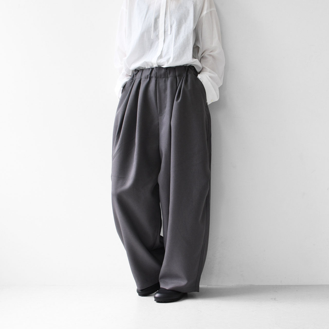 mizuiro ind [ミズイロ インド] wide cargo PT [1-260016A] ワイドカーゴパンツ・カーゴパンツ・ワイドパンツ・ルーズシルエット・LADY'S [2026SS]