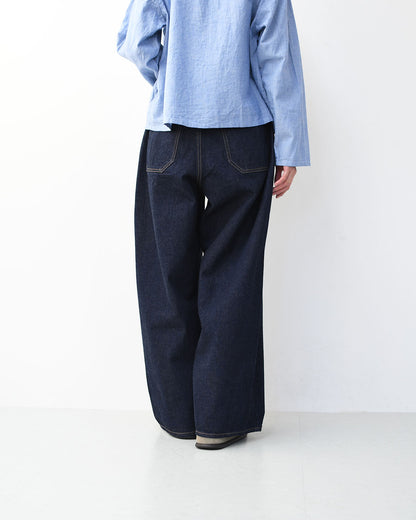 mizuiro ind [ミズイロ インド] high waist denim PT [1-260030] ハイウエストワイドデニム・LADY'S [2026SS]