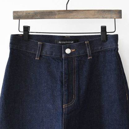 mizuiro ind [ミズイロ インド] high waist denim PT [1-260030] ハイウエストワイドデニム・LADY'S [2026SS]