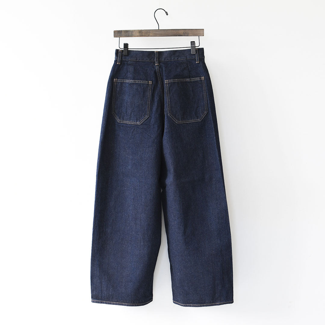 mizuiro ind [ミズイロ インド] high waist denim PT [1-260030] ハイウエストワイドデニム・LADY'S [2026SS]