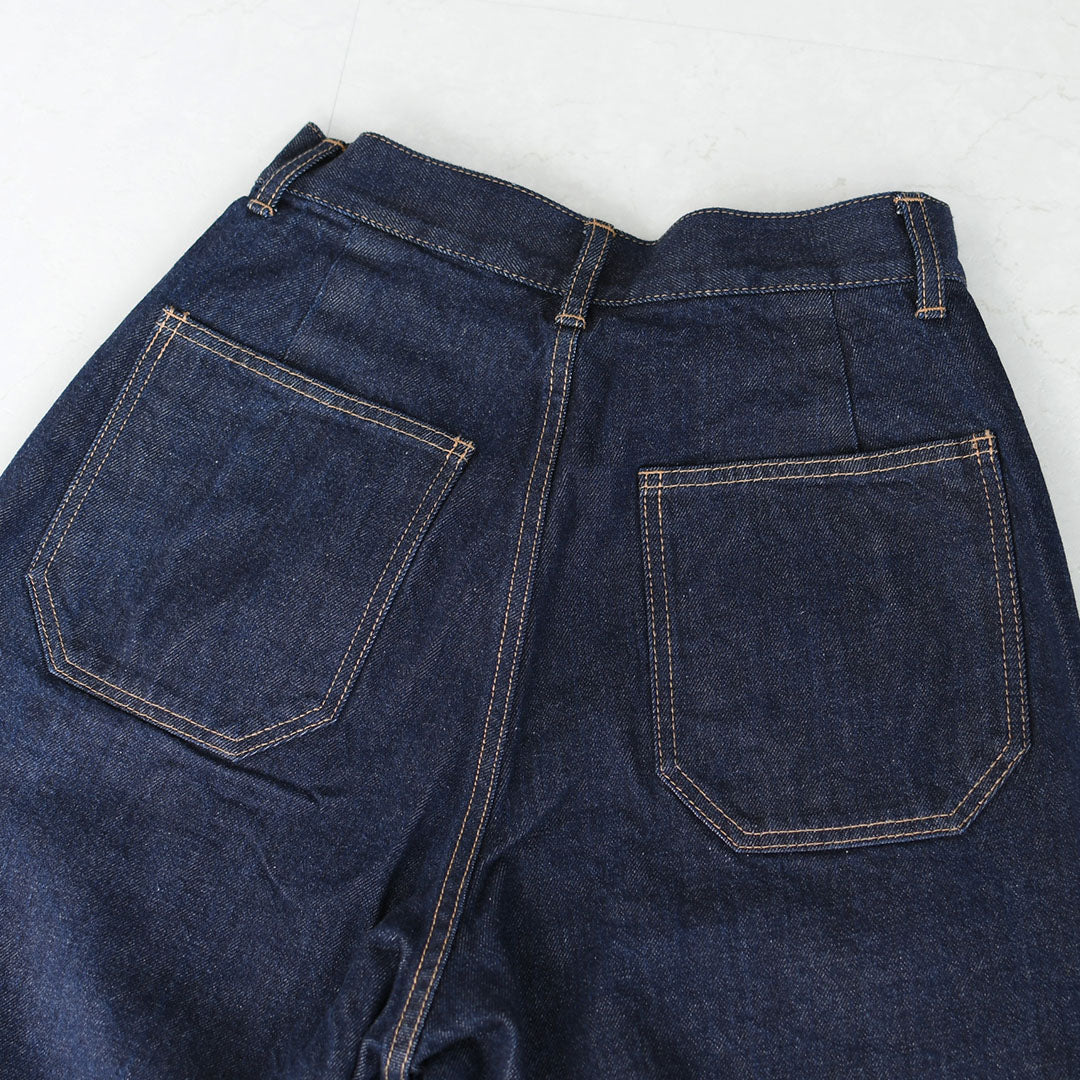 mizuiro ind [ミズイロ インド] high waist denim PT [1-260030] ハイウエストワイドデニム・LADY'S [2026SS]