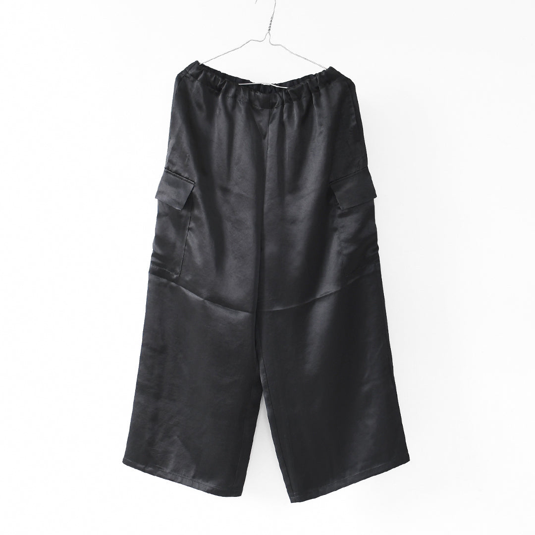 mizuiro ind [ミズイロ インド] satin cargo PT [1-260089] サテンカーゴパンツ・LADY'S [2026SS]