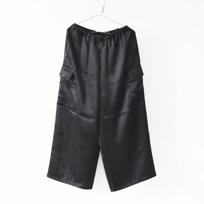 mizuiro ind [ミズイロ インド] satin cargo PT [1-260089] サテンカーゴパンツ・LADY'S [2026SS]