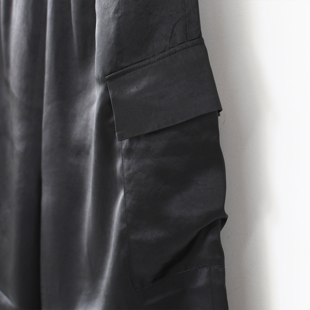 mizuiro ind [ミズイロ インド] satin cargo PT [1-260089] サテンカーゴパンツ・LADY'S [2026SS]