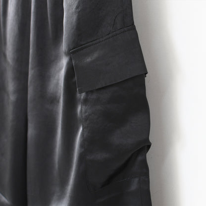 mizuiro ind [ミズイロ インド] satin cargo PT [1-260089] サテンカーゴパンツ・LADY'S [2026SS]