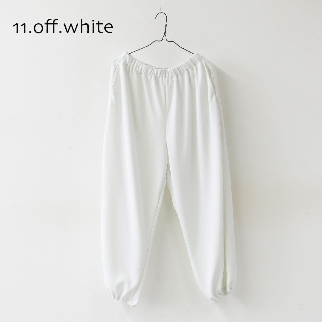 mizuiro ind [ミズイロ インド] fleece drawstring hem PT [1-260104] ドライフレンチテリードローストリングヘムパンツ・スウェットパンツ・ルーズシルエット・ワイドパンツ・ウエストゴム・カジュアル・LADY'S [2026SS]