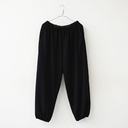 mizuiro ind [ミズイロ インド] fleece drawstring hem PT [1-260104] ドライフレンチテリードローストリングヘムパンツ・スウェットパンツ・ルーズシルエット・ワイドパンツ・ウエストゴム・カジュアル・LADY'S [2026SS]