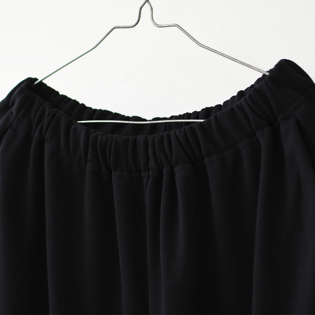 mizuiro ind [ミズイロ インド] fleece drawstring hem PT [1-260104] ドライフレンチテリードローストリングヘムパンツ・スウェットパンツ・ルーズシルエット・ワイドパンツ・ウエストゴム・カジュアル・LADY'S [2026SS]