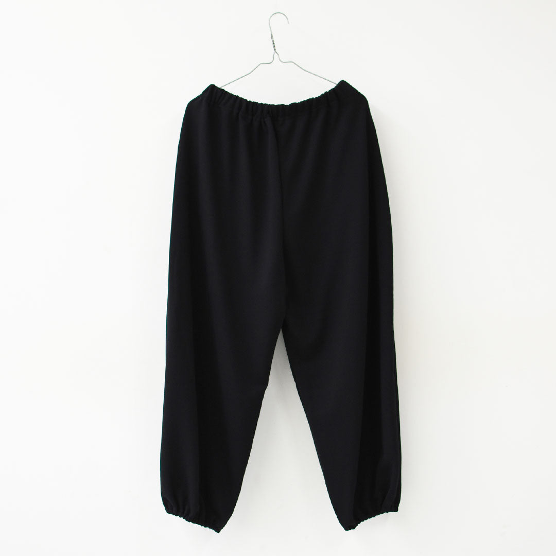 mizuiro ind [ミズイロ インド] fleece drawstring hem PT [1-260104] ドライフレンチテリードローストリングヘムパンツ・スウェットパンツ・ルーズシルエット・ワイドパンツ・ウエストゴム・カジュアル・LADY'S [2026SS]