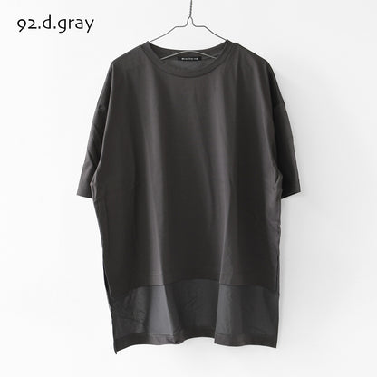 mizuiro ind [ミズイロ インド] side slit wide tunic T shirt [2-210127] サイドスリットワイドチュニックTシャツ・ワイドTシャツ・ワイドシルエット・チュニックTシャツ・半袖Tシャツ・ゆったりシルエット・LADY'S[2026SS]