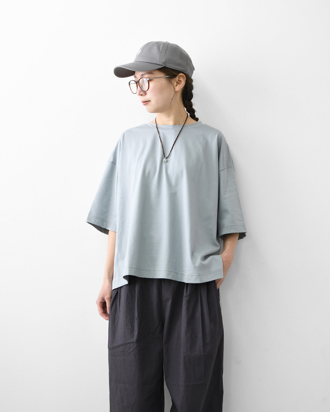 mizuiro ind [ミズイロ インド] side slit wide tunic T shirt [2-210127] サイドスリットワイドチュニックTシャツ・ワイドTシャツ・ワイドシルエット・チュニックTシャツ・半袖Tシャツ・ゆったりシルエット・LADY'S[2026SS]