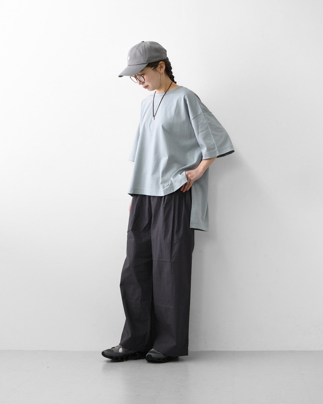 mizuiro ind [ミズイロ インド] side slit wide tunic T shirt [2-210127] サイドスリットワイドチュニックTシャツ・ワイドTシャツ・ワイドシルエット・チュニックTシャツ・半袖Tシャツ・ゆったりシルエット・LADY'S[2026SS]