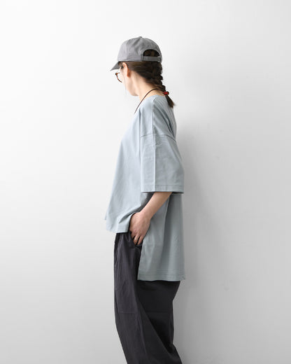 mizuiro ind [ミズイロ インド] side slit wide tunic T shirt [2-210127] サイドスリットワイドチュニックTシャツ・ワイドTシャツ・ワイドシルエット・チュニックTシャツ・半袖Tシャツ・ゆったりシルエット・LADY'S[2026SS]