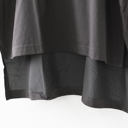 mizuiro ind [ミズイロ インド] side slit wide tunic T shirt [2-210127] サイドスリットワイドチュニックTシャツ・ワイドTシャツ・ワイドシルエット・チュニックTシャツ・半袖Tシャツ・ゆったりシルエット・LADY'S[2026SS]