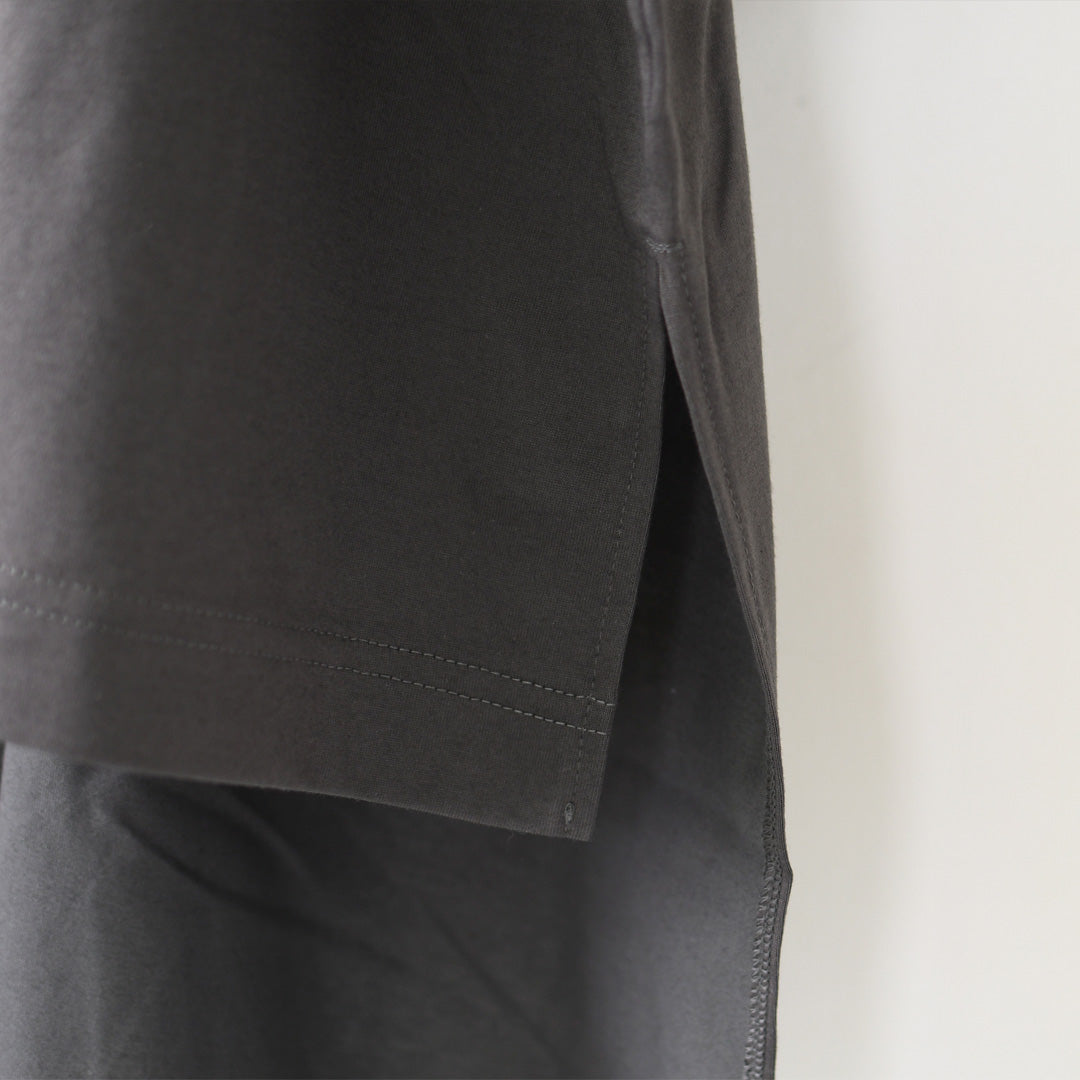 mizuiro ind [ミズイロ インド] side slit wide tunic T shirt [2-210127] サイドスリットワイドチュニックTシャツ・ワイドTシャツ・ワイドシルエット・チュニックTシャツ・半袖Tシャツ・ゆったりシルエット・LADY'S[2026SS]