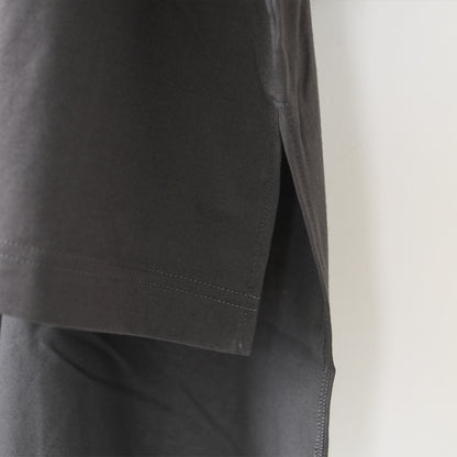 mizuiro ind [ミズイロ インド] side slit wide tunic T shirt [2-210127] サイドスリットワイドチュニックTシャツ・ワイドTシャツ・ワイドシルエット・チュニックTシャツ・半袖Tシャツ・ゆったりシルエット・LADY'S[2026SS]