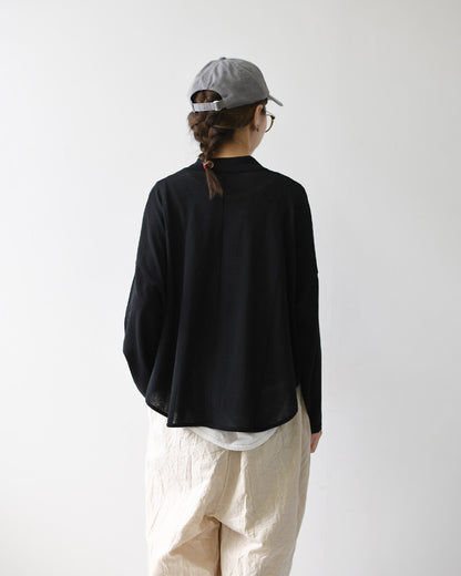 mizuiro ind [ミズイロ インド] shirt collar shirt C/D [2-220038] シャツカラーシャツカーディガン・カーディガン・ニットトップス・ワイドシルエット・LADY'S [2026SS]